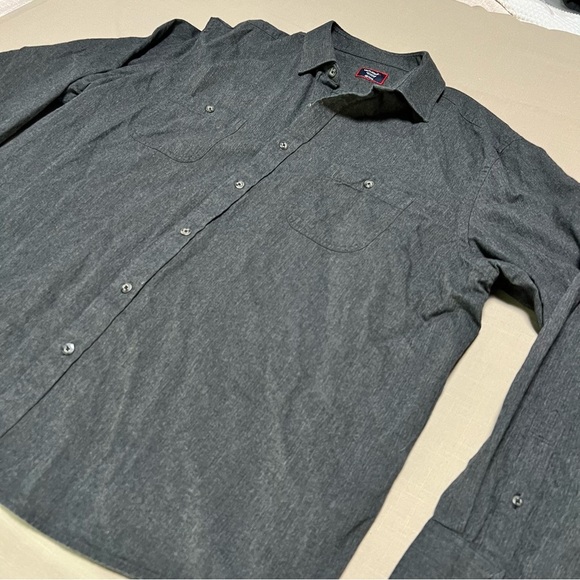 UNTUCKit Hemsworth Flannel Shirt Dark Gray Men’s XXLarge Long Sleeve Relaxed Fit - Picture 9 of 14